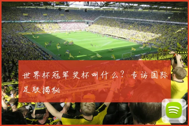 世界杯冠军奖杯叫什么？专访国际足联揭秘